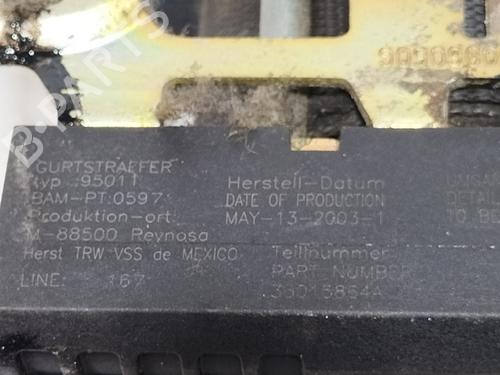Front right seatbelt MERCEDES-BENZ M-CLASS (W163) ML 270 CDI (163.113) | BP8736333I25 