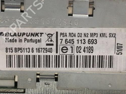 Radio PEUGEOT 407 (6D_)  | BP14940250E6 