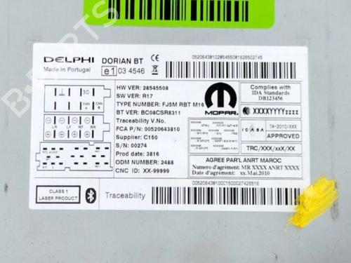 Radio OPEL COMBO Box Body/MPV (X12) 1.3 CDTI (B05) | BP39105542E6 - Image 5