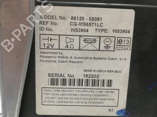 Radio TOYOTA AVENSIS (_T25_) 2.0 D-4D (CDT250_, CDT250R) | BP9097787E6 
