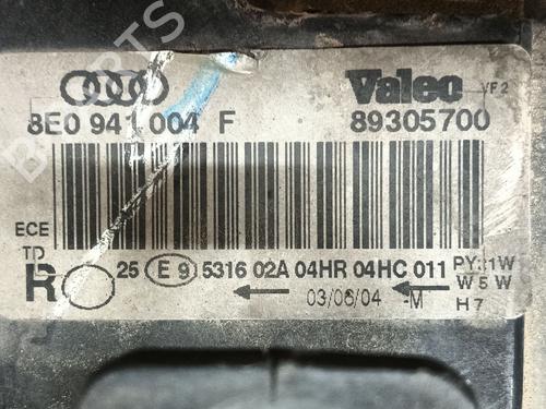 Scheinwerfer rechts für AUDI A4 B6 (8E2) 2.0 (130 hp) 26277507
