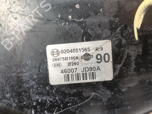 Bremskraftverstärker NISSAN QASHQAI I (J10, NJ10) 1.5 dCi | BP29972837M42 