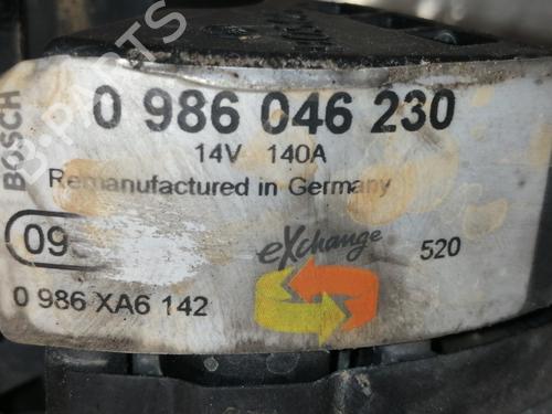 Alternator OPEL ZAFIRA A MPV (T98) 2.2 DTI 16V (F75) | BP10335063M7 