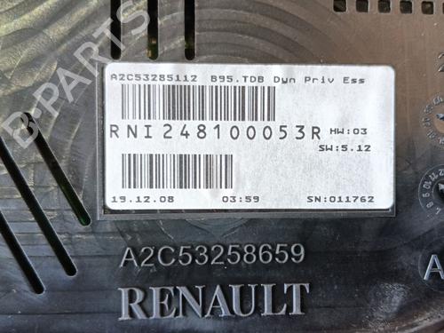 Instrument cluster RENAULT MEGANE III Hatchback (BZ0/1_, B3_) 1.6 16V (BZ1B, BZ1H) | BP28577243C47 