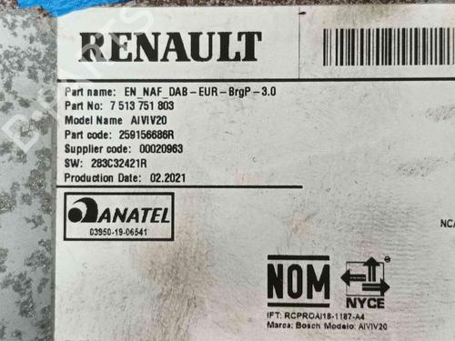 Radio RENAULT EXPRESS Box Body/MPV 1.5 Blue dCi 75 (F6AA) | BP37420843E6 - Image 4