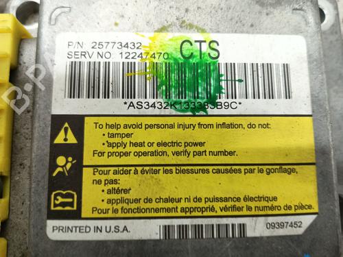 Kollisjonspute styreenhet CADILLAC CTS 3.2 | BP16873276M53 