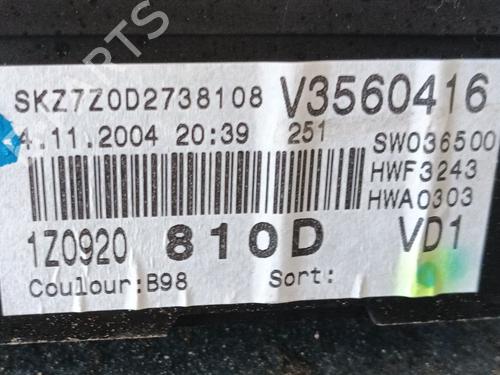 Instrument cluster SKODA OCTAVIA II (1Z3) 2.0 TDI 16V | BP25792006C47 