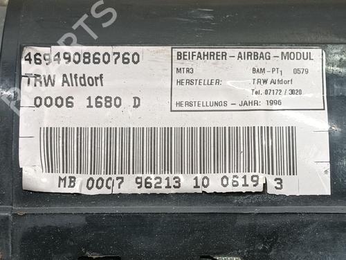 Passasjer kollisjonspute MERCEDES-BENZ SLK (R170) 200 (170.435) | BP24470240C10 