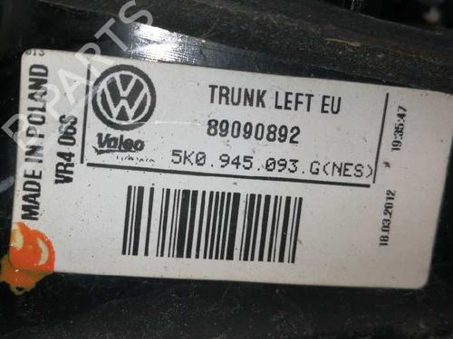 Left tailgate light VW GOLF VI (5K1)  | BP6288329C79 