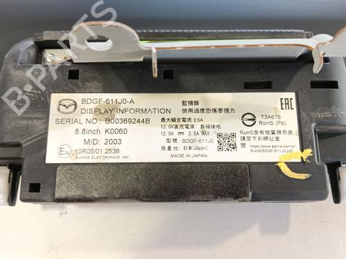 Display monitor MAZDA 3 Hatchback (BP) 2.0 SKYACTIV-G M Hybrid | BP32298216C48