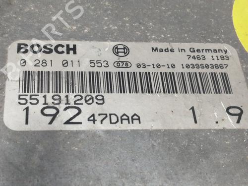 Engine control unit (ECU) FIAT STILO (192_) 1.9 D Multijet | BP5368800M57 