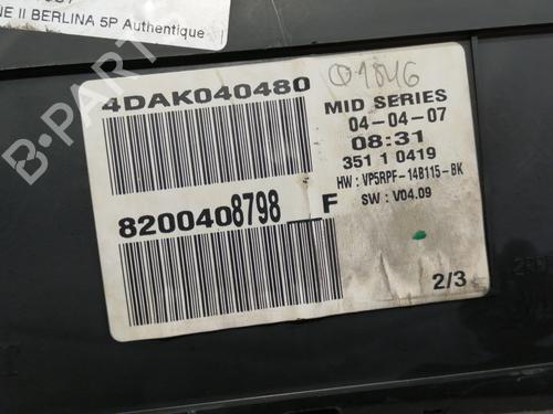 Instrument cluster RENAULT MEGANE II (BM0/1_, CM0/1_)  | BP13547268C47 