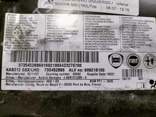 Driver airbag FIAT 500 (312_) 1.3 D Multijet (312AXB1A) | BP15731337C9 
