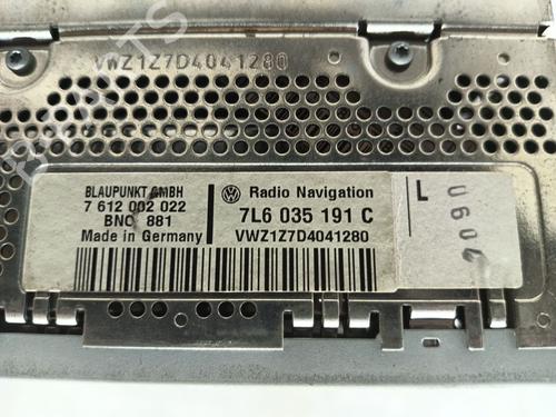 Bilradio VW TOUAREG (7LA, 7L6, 7L7) 5.0 V10 TDI | BP18332843E6 