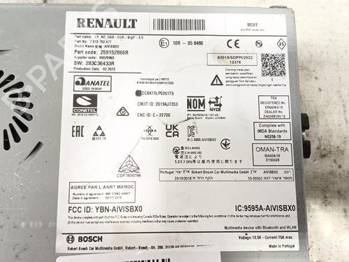 Radio RENAULT CAPTUR II (HF_)  | BP18030575E6 