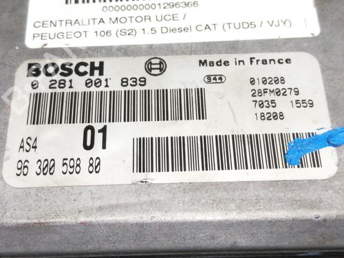 Engine control unit (ECU) PEUGEOT 106 II (1A_, 1C_)  | BP12178413M57 