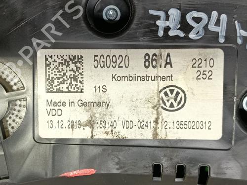 Instrument cluster VW GOLF VII (5G1, BQ1, BE1, BE2) 1.6 TDI | BP29354735C47 
