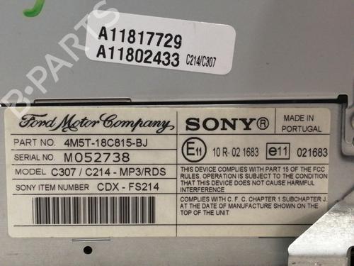 Radio FORD FOCUS II (DA_, HCP, DP)  | BP16434844E6 