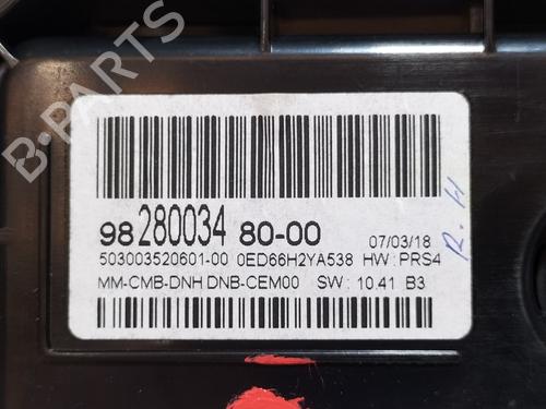 Instrument cluster PEUGEOT 3008 II SUV (MC_, MR_, MJ_, M4_) 1.6 THP 165 (M45GYW, M45GZW, M45GYV) | BP6113593C47 