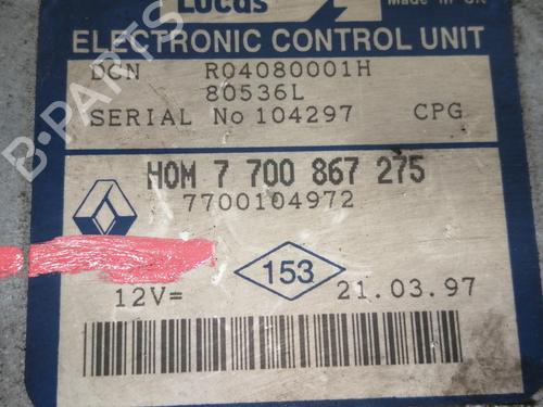 Engine control unit (ECU) RENAULT MEGANE I (BA0/1_)  | BP6287908M57 