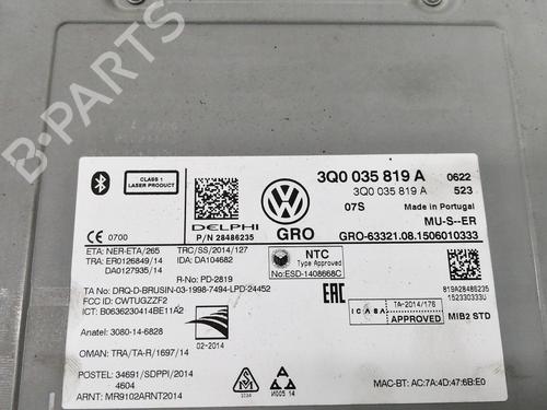 Radio VW GOLF VII (5G1, BQ1, BE1, BE2)  | BP16021218E6 