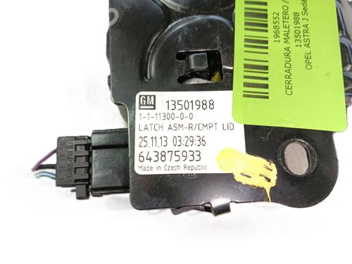 Tailgate lock OPEL ASTRA J Saloon 1.7 CDTI (69) | BP36022868C101 - Image 2