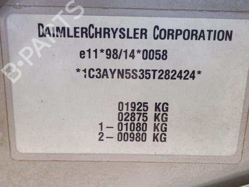 Hood CHRYSLER PT CRUISER Convertible 2.4 GT | BP29972842C1 