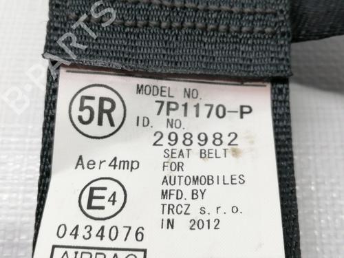 Front right seatbelt PEUGEOT 107 (PM_, PN_)  | BP8735519I25 