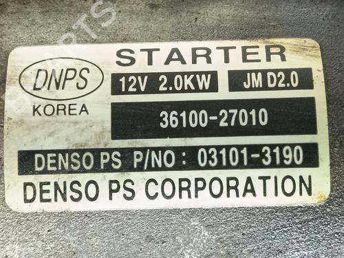 Starter HYUNDAI SANTA FÉ II (CM) 2.2 CRDi GLS | BP21286207M8 