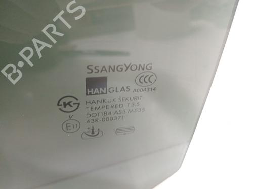 Rear left door window SSANGYONG KYRON 2.0 Xdi | BP25375125C20 