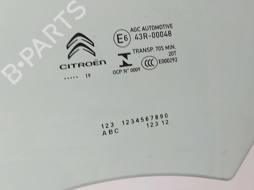 Front left door window CITROËN C3 / C3 ORIGIN III (SX) 1.5 BlueHDi 100 (SXYHYP, SXYHTU) | BP22758218C18 