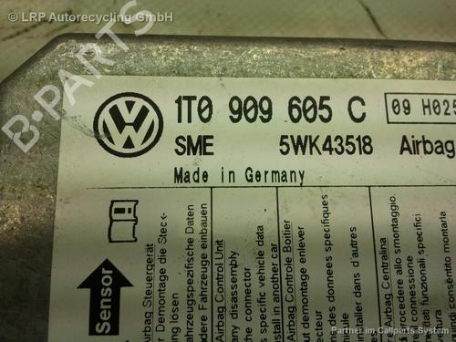 Kollisjonspute styreenhet VW TOURAN (1T1, 1T2) 1.9 TDI (105 hp) 20574192
