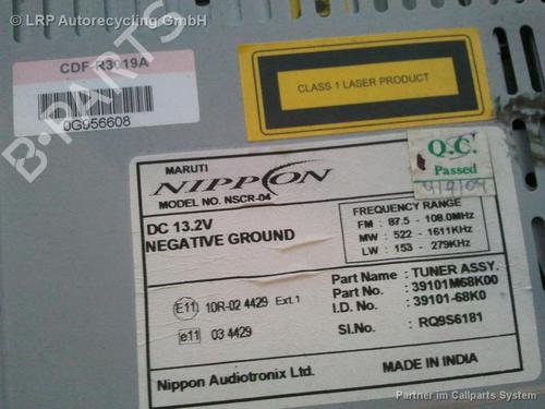 Radio NISSAN PIXO (UA0) 1.0 | BP20565722E6 