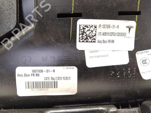 Front right panel TESLA MODEL S (5YJS) P100D AWD | BP33055254C59 - Image 2