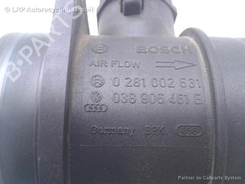 Mass air flow sensor SEAT LEON (1P1) 1.9 TDI | BP20561451M95 