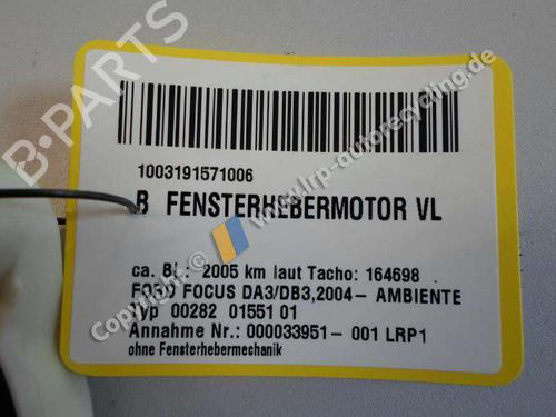 Left front window motor FORD FOCUS II Turnier (DA_, FFS, DS) 1.6 | BP20544589E21 