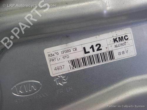 Front left window mechanism KIA SPORTAGE II (JE_, KM_) 2.0 CRDi 4WD | BP20545319C22 