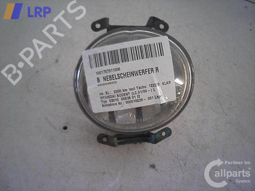Højre Foran Tågelygte HYUNDAI ACCENT II (LC) 1.3 (75 hp) 20564054