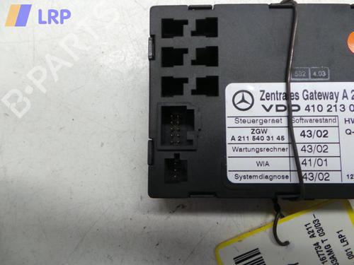 Used Electronic module MERCEDES-BENZ E-CLASS T-Model (S211) E 200 T Kompressor (211.242) (163 hp) 20588677