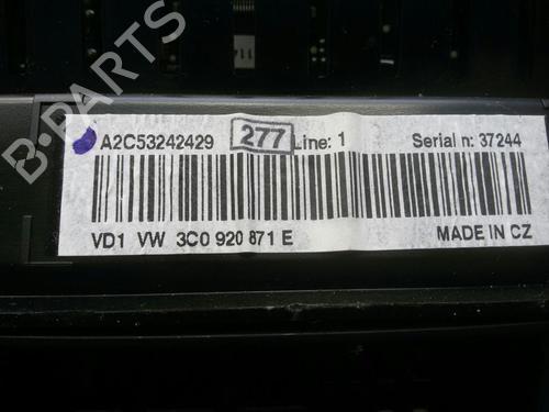 Instrument cluster VW PASSAT B6 Variant (3C5) 2.0 TDI | BP20556323C47 