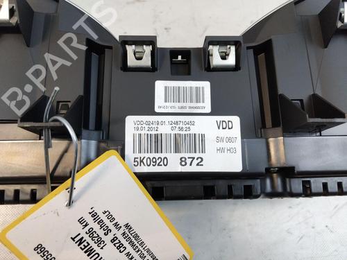 Instrument cluster VW GOLF VI (5K1) 1.2 TSI | BP29620074C47 