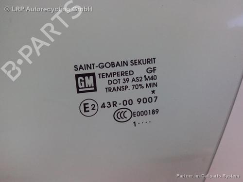 Used Front left door window OPEL CORSA D (S07) 1.2 (L08, L68) (69 hp) 20579668