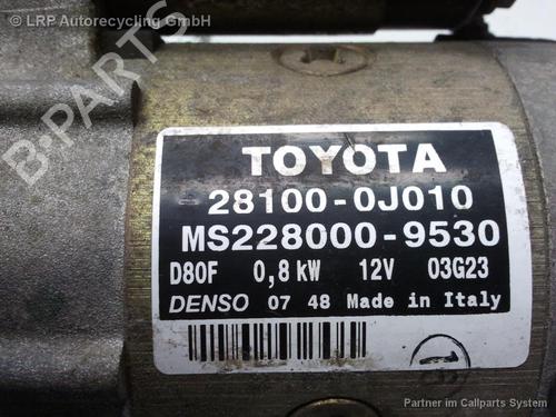 Starter TOYOTA YARIS (_P1_) 1.0 (SCP10_, SCP10R) | BP20531520M8 