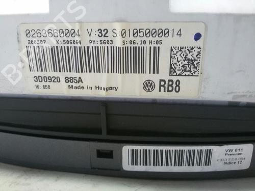 Instrument cluster VW PHAETON (3D1, 3D2, 3D3, 3D4, 3D6, 3D7, 3D8, 3D9) 3.0 V6 TDI 4motion | BP20556365C47 