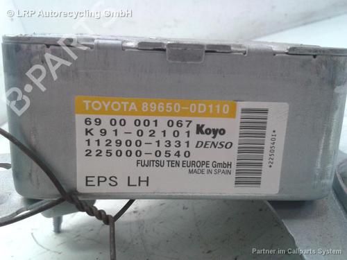 Servostyring Styreenhet TOYOTA YARIS (_P9_) 1.3 VVT-i (SCP90_, SCP90R) (87 hp) 20574538