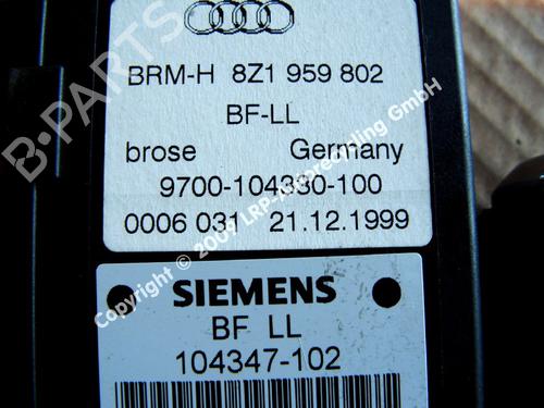 Right front window motor AUDI A2 (8Z0) 1.4 | BP20562444E20 