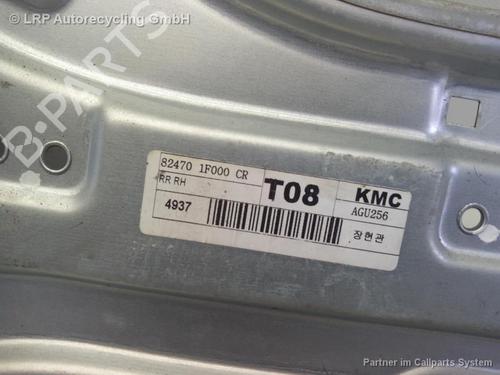 Rear right window mechanism KIA SPORTAGE II (JE_, KM_) 2.0 CRDi 4WD | BP20544008C25 