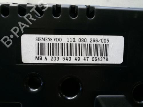 Kombinert Instrument MERCEDES-BENZ C-CLASS (W203) C 200 CDI (203.007) (122 hp) 20556553