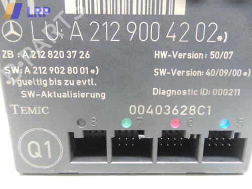 Used Electronic module MERCEDES-BENZ E-CLASS T-Model (S212) E 200 CDI / BlueTEC (212.205, 212.206) (136 hp) 20581380