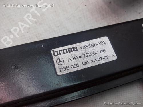 Front left window mechanism MERCEDES-BENZ VANEO (414) 1.7 CDI (414.700) | BP20545384C22 